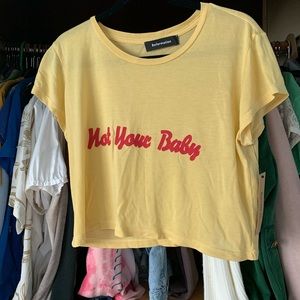 Reformation “Not your Baby” Crop Top!